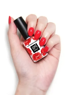 Cenově Výhodný LONDONTOWN Gel Color Down to Dilly gelový lak na nehty červená 12 ml