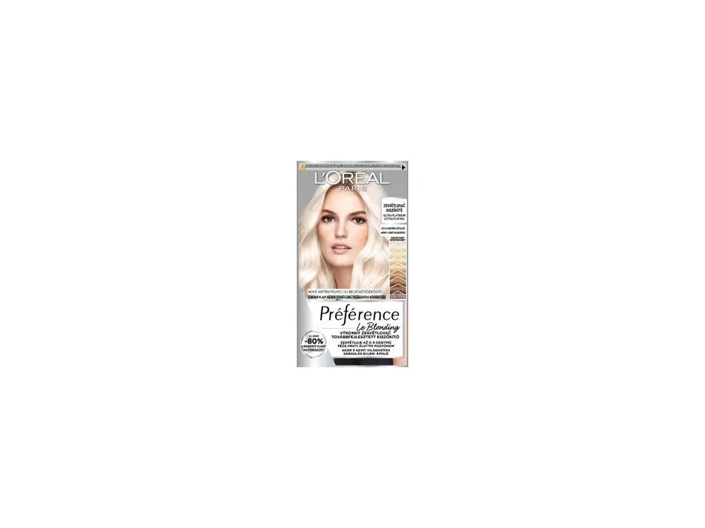 Novinka L'oreal Paris Préférence výkonný zesvětlovač na vlasy, Ultra Platinum extra platinová