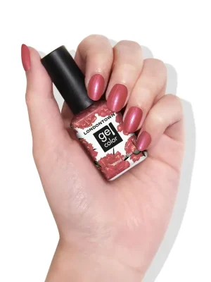 LONDONTOWN Gel Color Slopeside gelový lak na nehty chromová červená růže 12 ml Ověřený