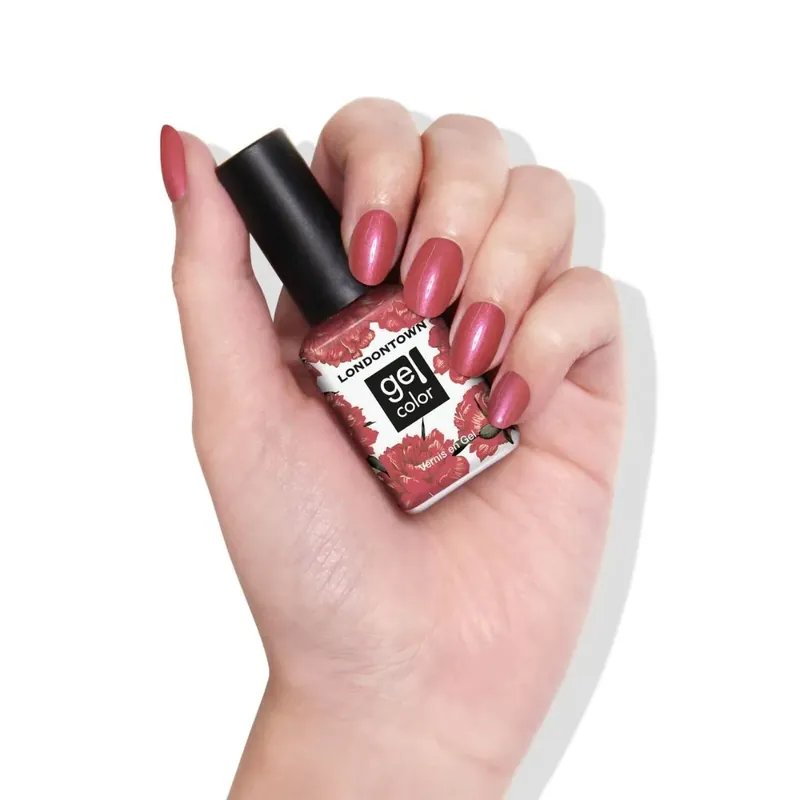 LONDONTOWN Gel Color Slopeside gelový lak na nehty chromová červená růže 12 ml Ověřený