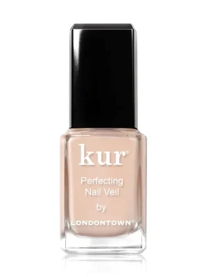 LONDONTOWN kur Nail Veil No.1 zpevňující tónovaná péče na nehty meruňková béžová 12 ml Vysoce Kvalitní