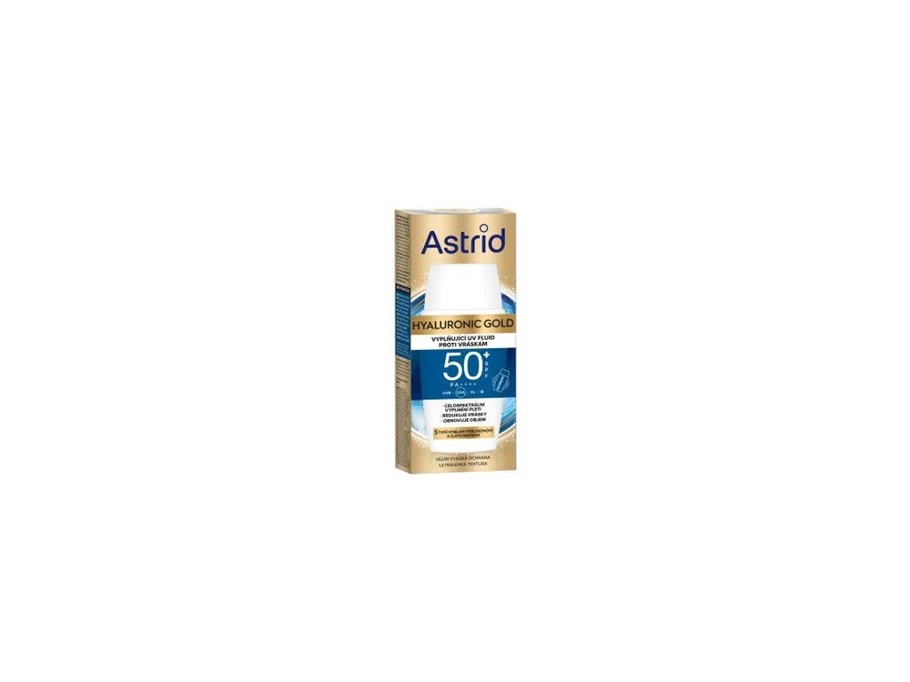 Akční Nabídka Astrid Hyaluronic Gold denní pleťový fluid SPF 50, 50 ml