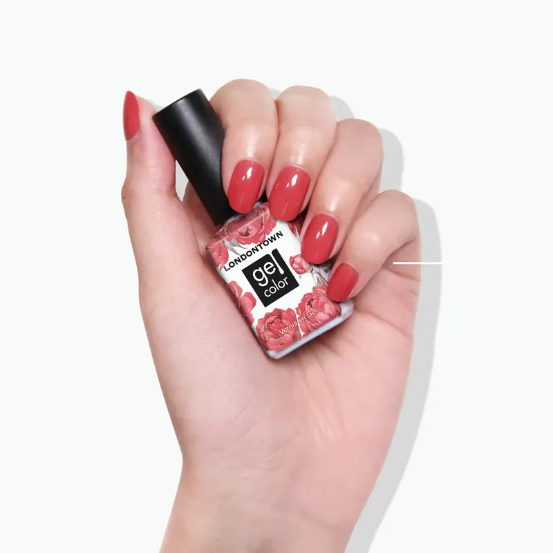LONDONTOWN Gel Color Flushed Cheeks gelový lak na nehty červená 12 ml Nakupujte Hned