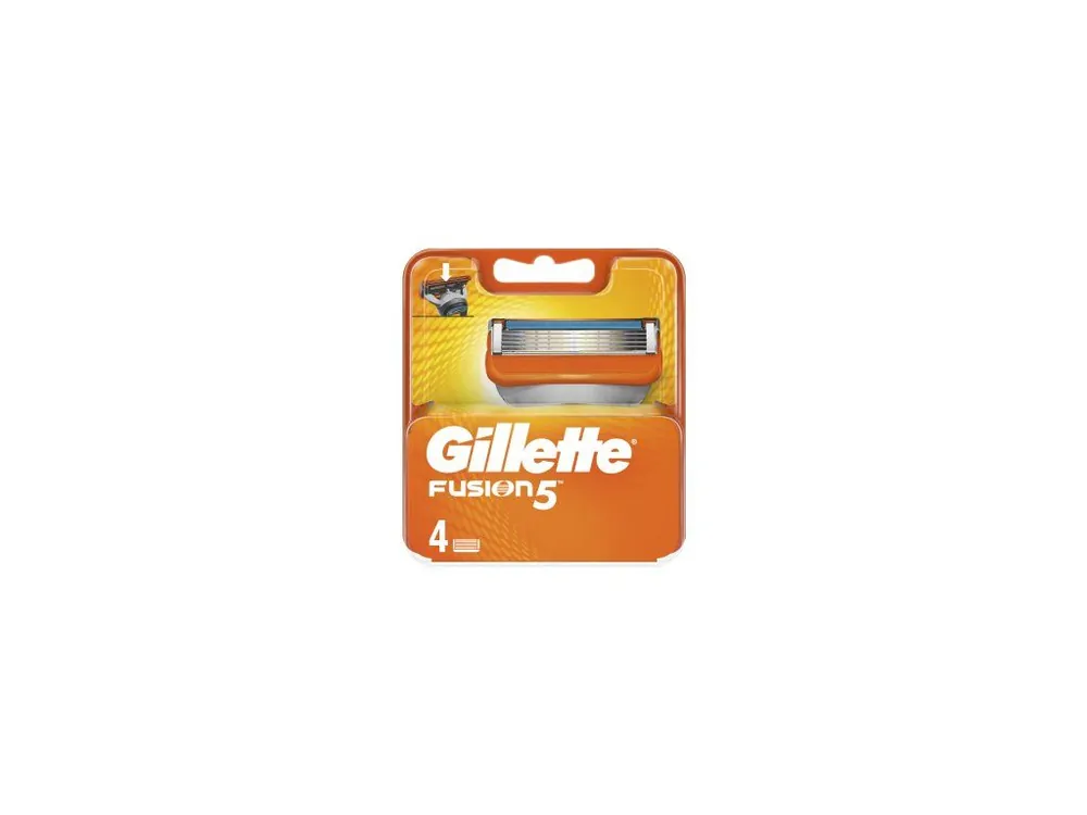 Gillette Fusion, náhradní hlavice, balení 4 kusy Dokud Zásoby Vydrží