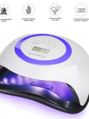 Nízká Cena UV LED profi lampa pro gelové nehty 42 UV LED 168W modrá