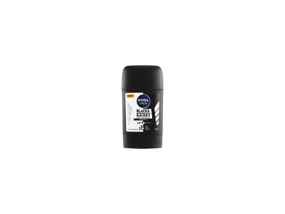 Rychlé Dodání Nivea Men antiperspirant Black & White Invisible Original, 50 ml