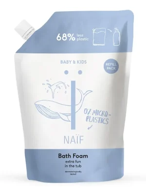 NAÏF Relaxační pěna do koupele přírodní náhradní náplň 500 ml Novinka