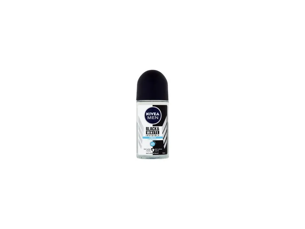 Omezená Nabídka Nivea Men Black & White Invisible Fresh kuličkový antiperspirant, 50 ml
