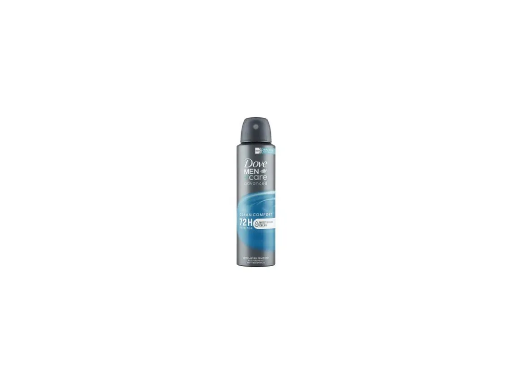 Dove Men+Care Advanced Clean Comfort antiperspirant sprej, 150 ml Cenová Bomba