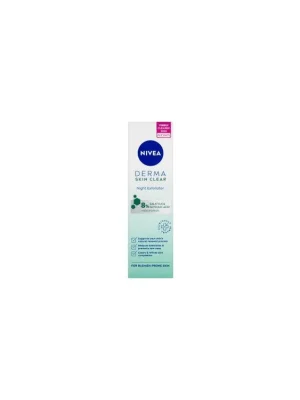 Nivea Derma Skin Clear Noční exfoliační pleťový peeling 40 ml Vrácení Zdarma
