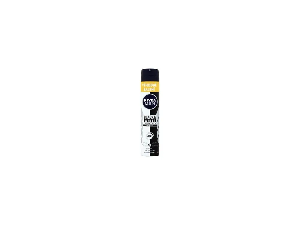 Expresní Doručení Nivea Men Black & White Invisible Original antiperspirant, 200 ml