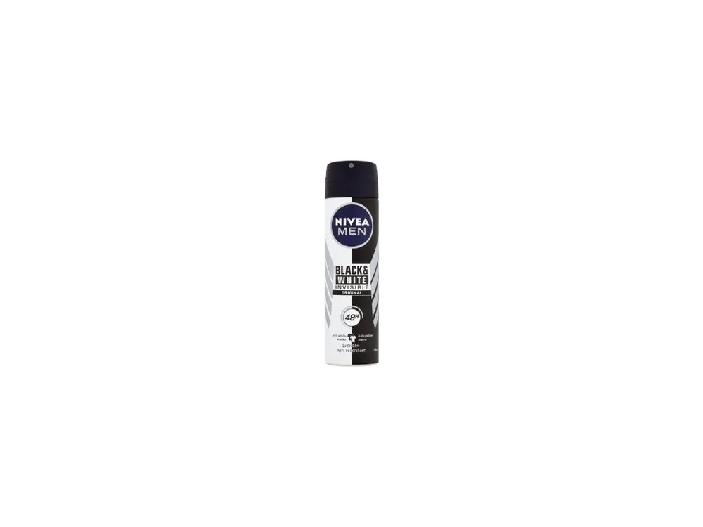 Sezónní Sleva Nivea Men Black & White Invisible Original antiperspirant, 150 ml