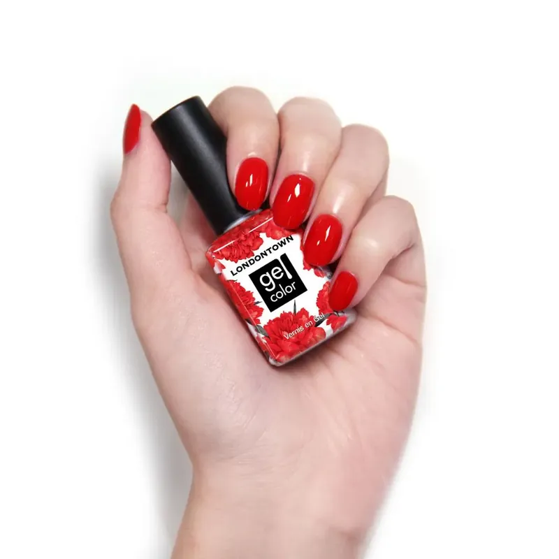 Tovární Cena LONDONTOWN Gel Color Londoner Love gelový lak na nehty červená 12 ml