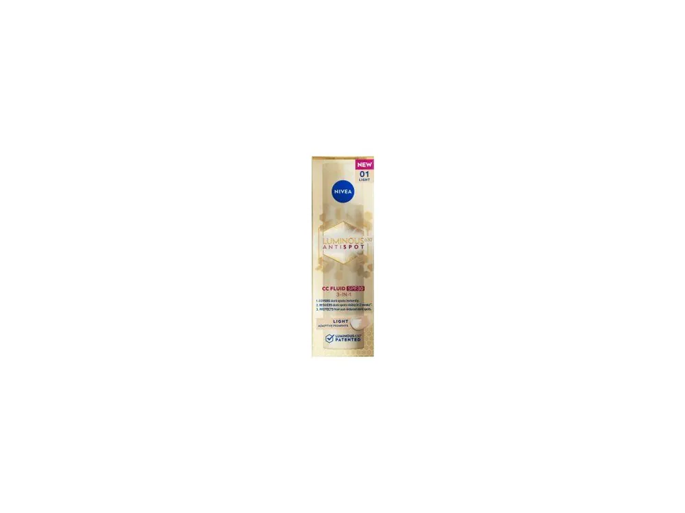 Nivea Luminous630 CC krém 3 v 1, světlý odstín, OF 30, 40 ml Ihned K Objednání