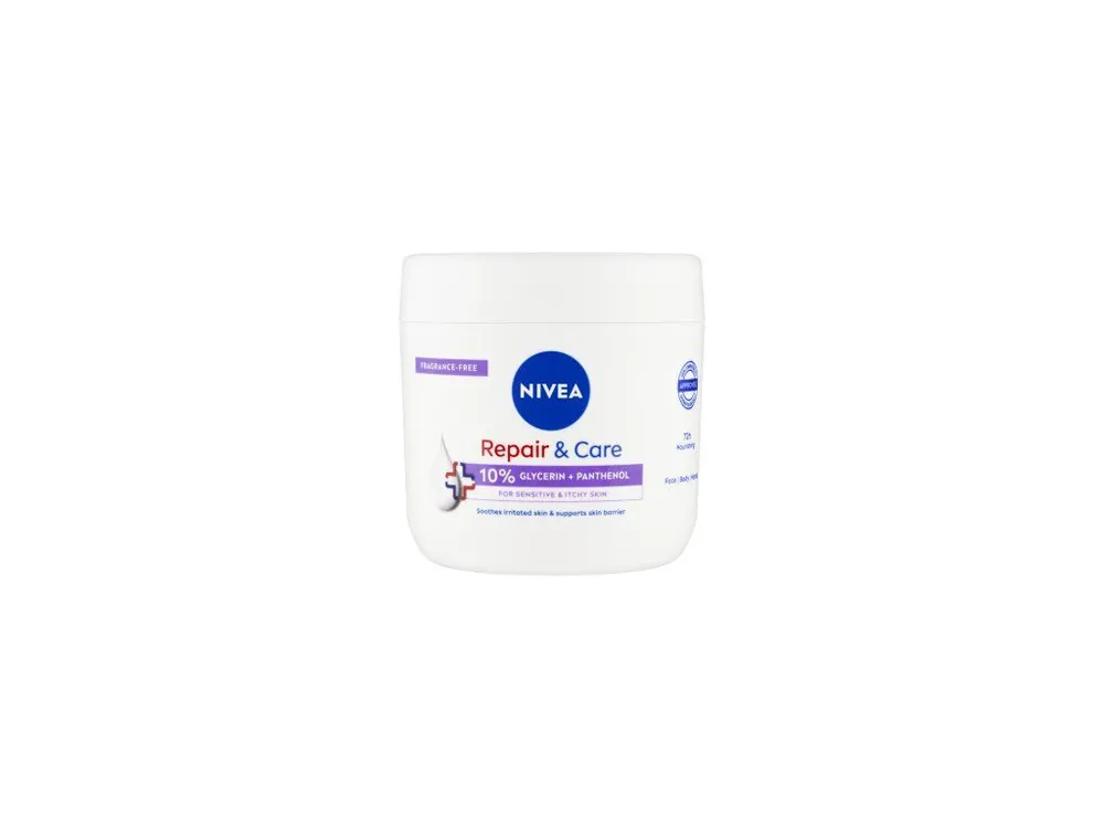 Tovární Cena Nivea Repair & Care Sensitive tělový krém, 400ml