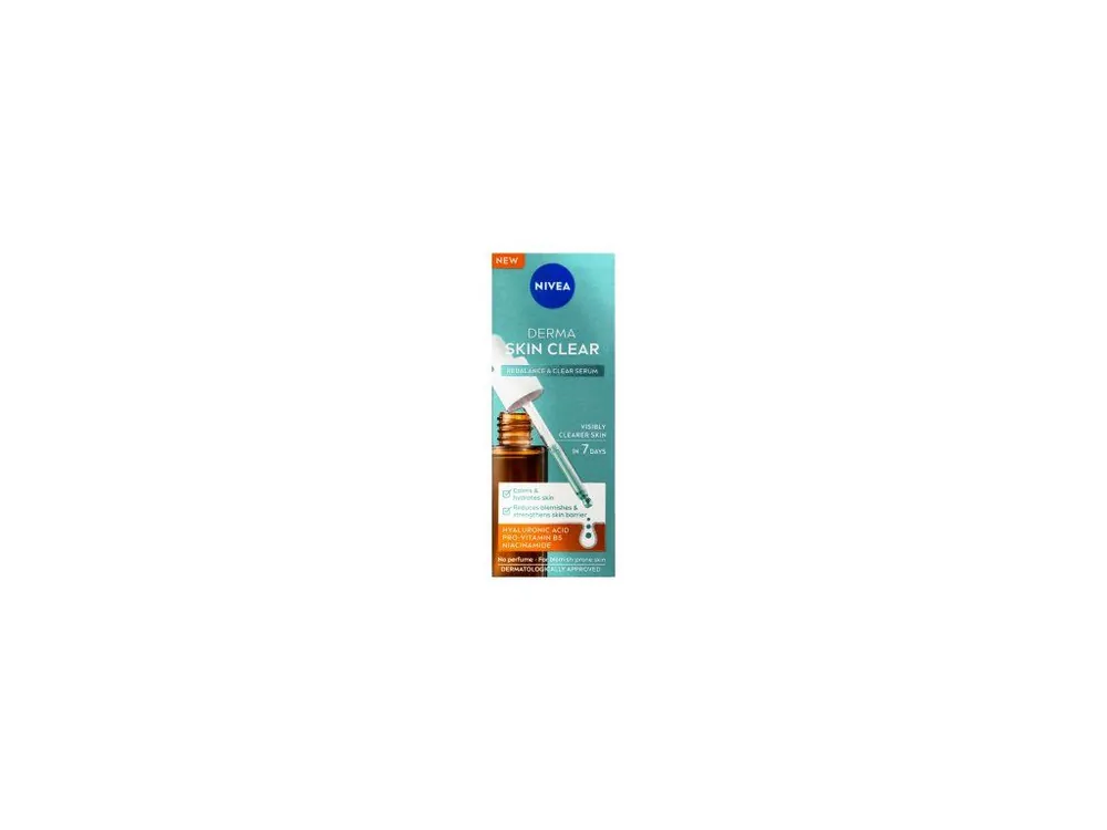 Rychlé Dodání Nivea Sérum Derma Skin Clear Rebalance & Clear 30ml