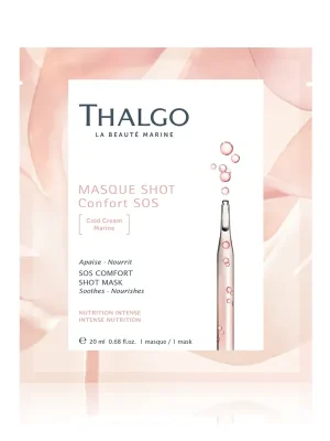 THALGO Shot Mask Mořská plátýnková maska pro zklidnění Cold Cream Marine 20 ml Doprava Zdarma