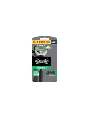 Wilkinson Sword Xtreme3 Black jednorázový holicí strojek, 4 ks Značkový