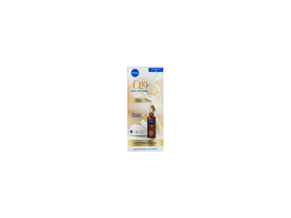 Nivea Expertní duální sérum proti vráskám a denní krém Q10 Anti-Wrinkle Expert 30ml + 50ml Akční Cena