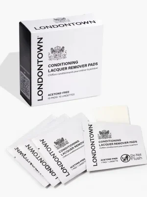 Akční Nabídka LONDONTOWN kur Conditioning Lacquer Remover Pads Pečující odlakovací tampony 10 ks