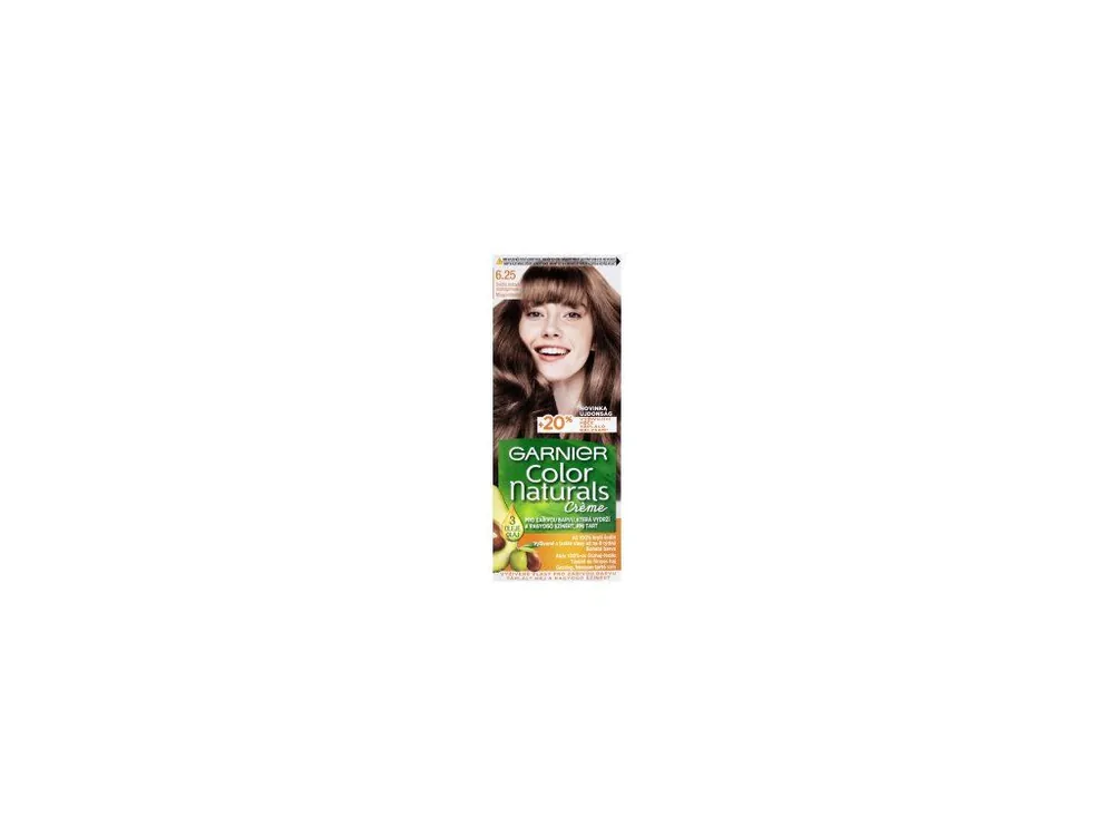 Garnier Color Naturals Creme barva na vlasy, 6.25 Světlá ledová mahagonová Výhodná Nabídka