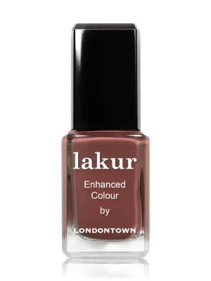 Značkový LONDONTOWN lakur Oud Mood lak na nehty bohatá hořká čokoláda 12 ml