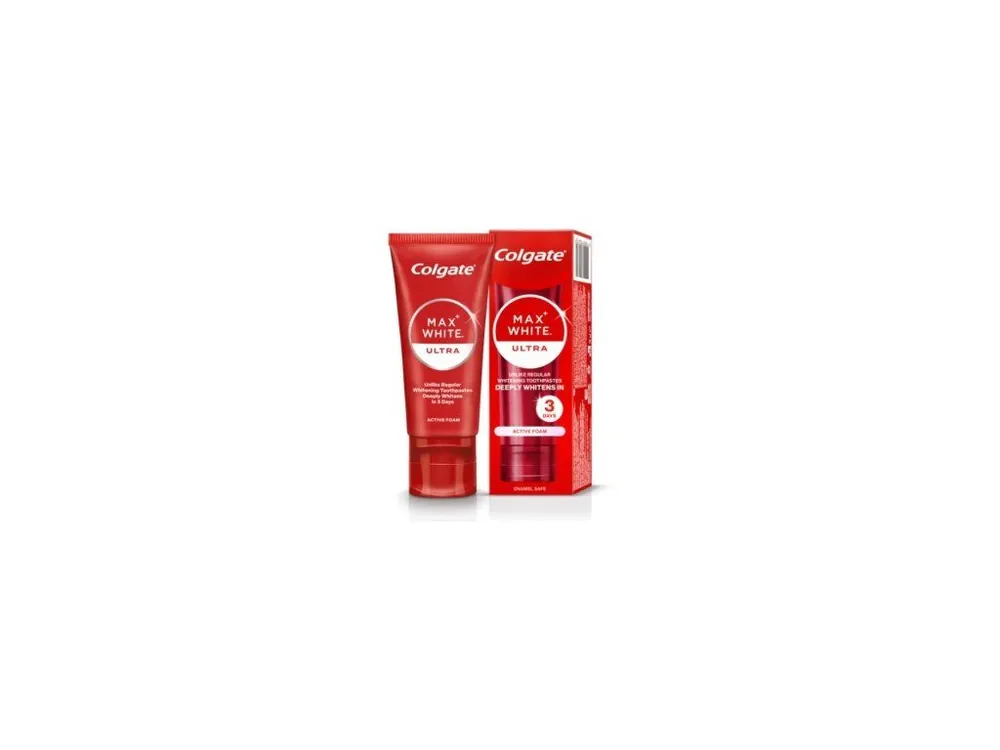 Colgate Max White zubní pasta Ultra Active Foam 50ml Akční Nabídka
