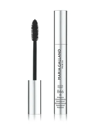MARIA GALLAND Voděodolná řasenka pro objem řas černá 866/01 Noir černá 8 ml Levný