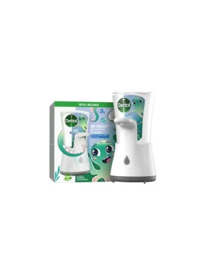 Cenová Bomba Dettol Kids Dobrodruh bezdotykový dávkovač mýdla a náplň, 250 ml