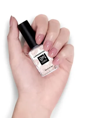 Nejprodávanější LONDONTOWN Gel Color Crowning Crumpet gelový lak na nehty průsvitná tělová 12 ml