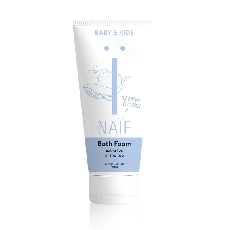 NAÏF Relaxační pěna do koupele přírodní 200 ml Nová Kolekce