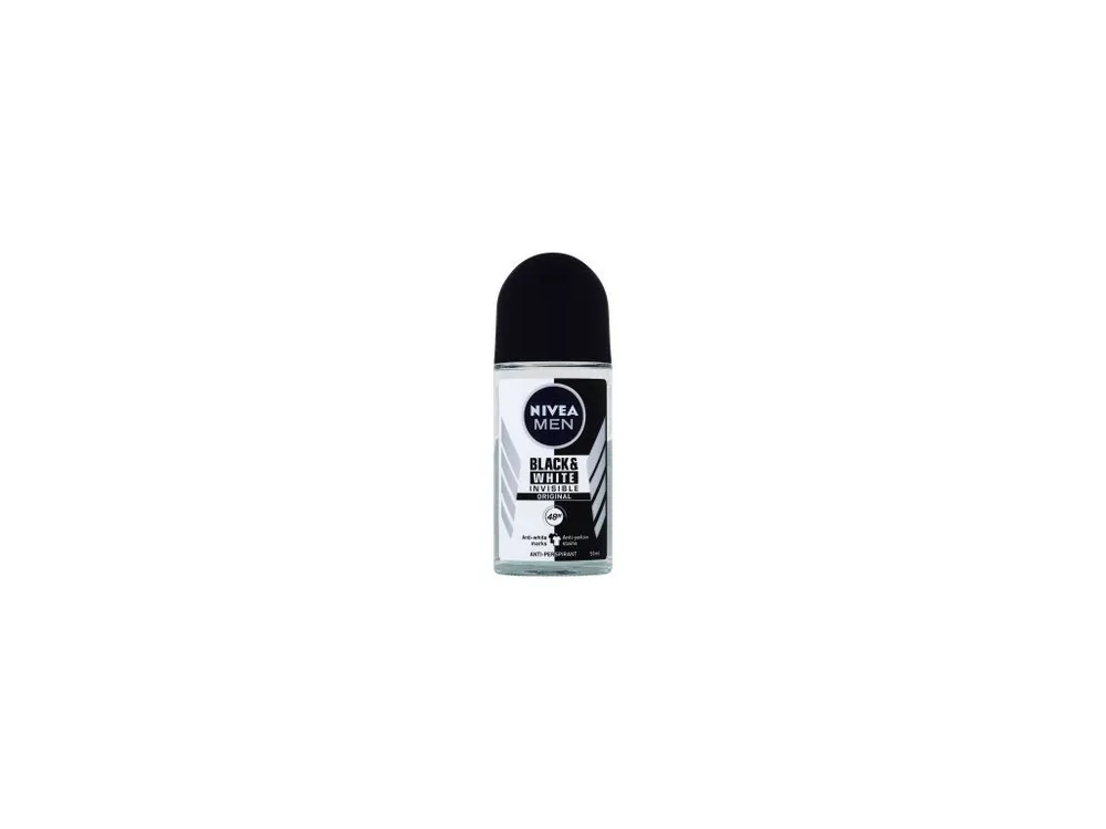 Akce Nivea Men Black & White Invisible Original kuličkový antiperspirant, 50 ml