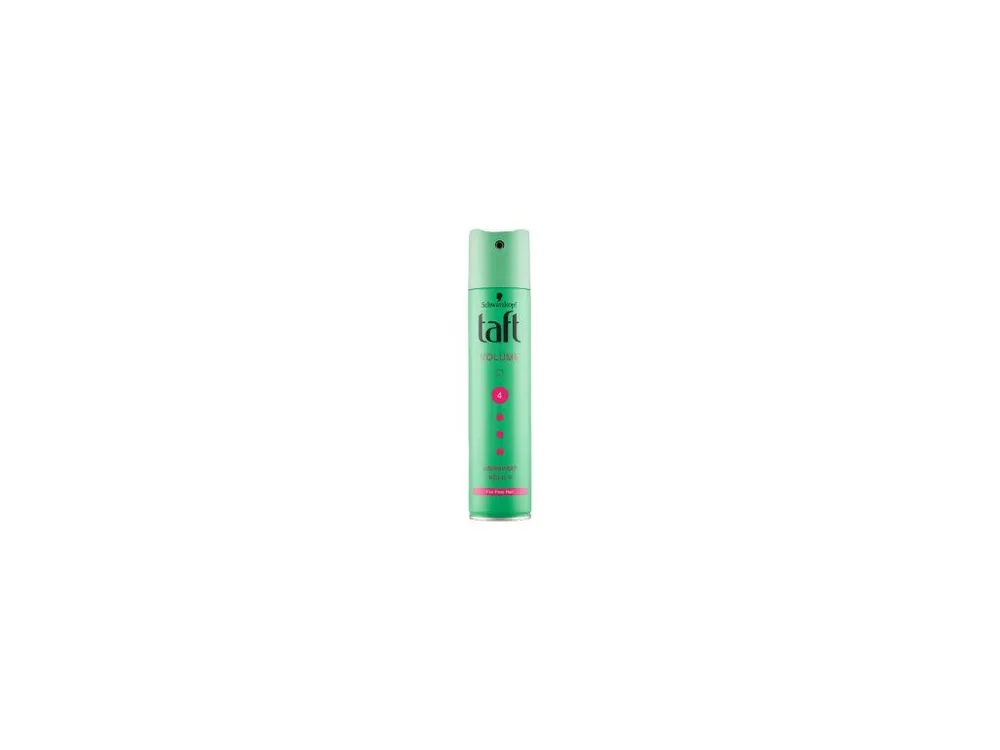 Cenový Hit Taft Volume, lak na vlasy s push-up efektem, síla fixace 4, 250 ml