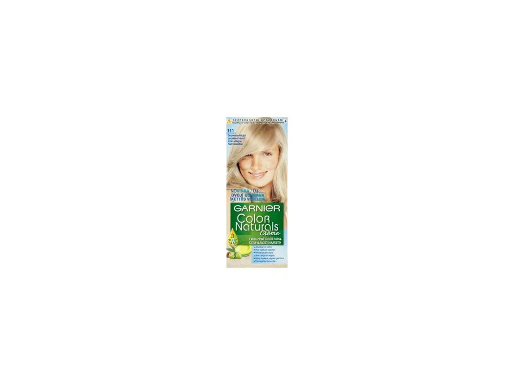 Aktuální Garnier Color Naturals Creme barva na vlasy, odstín superzesvětlující popelavá blond 111