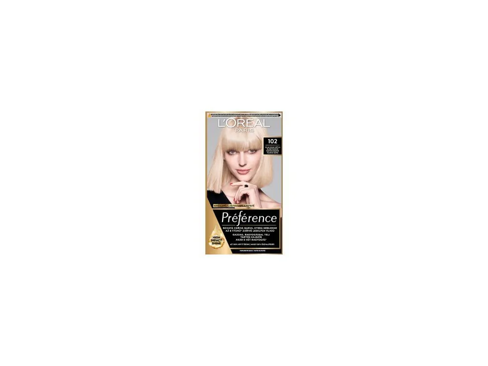 Sleva L'oreal Paris Préférence barva na vlasy, velmi světlá blond duhová 102