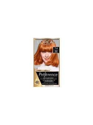 Sleva L'oreal Paris Préférence barva na vlasy, intenzivní měděná 7.4