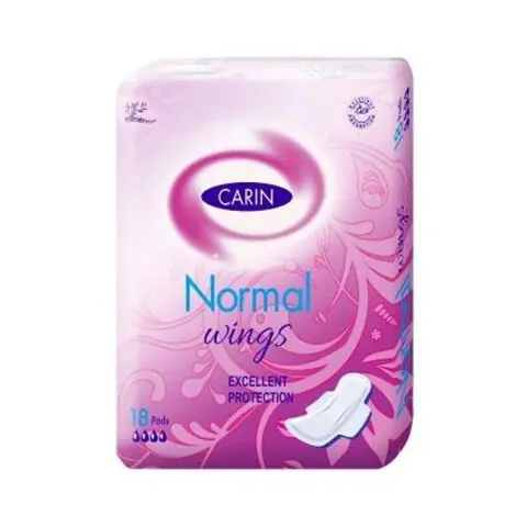 Aktuální Carin Normal wings hygienické vložky 18ks
