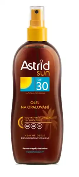 Cenová Bomba Astrid Sun olej na opalování SPF30 200ml