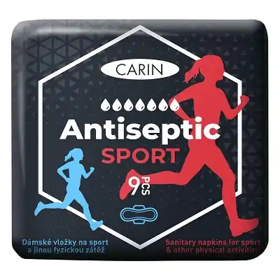 Sezónní Sleva Carin Antiseptic Sport hygienické vložky 9ks