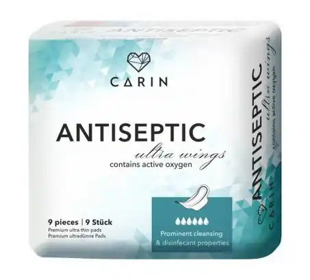 Carin Antiseptic Ultra Wings hygienické vložky 9ks Finální Výprodej