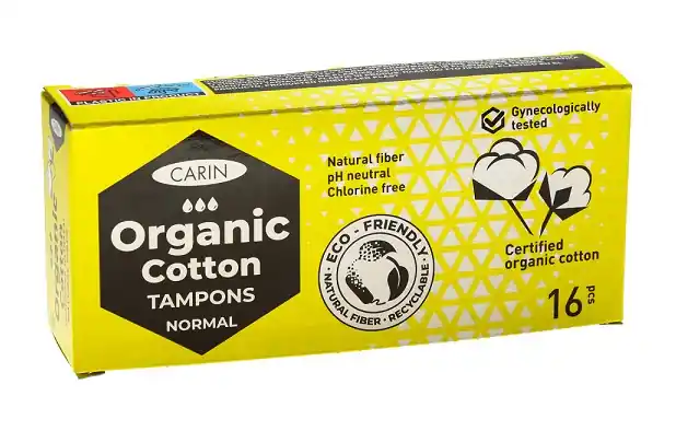 Carin Organic Cotton Normal tampony 16ks Akce