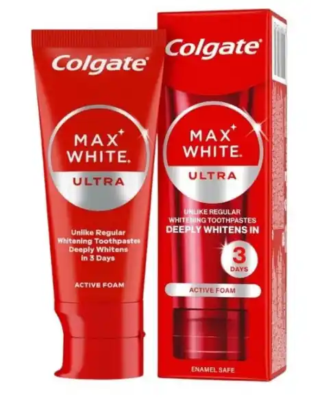 Ihned K Objednání Colgate Max White Ultra Active Foam bělicí zubní pasta 50ml