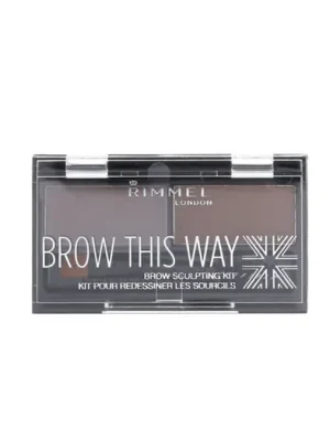 Rimmel London Brow This Way Palette (002 Medium Brown) 2,4 g Speciální Cena