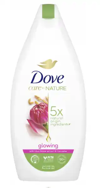 Dove Care By Nature Glowing Lotus Flower & Rice Water sprchový gel 225 ml Autentický