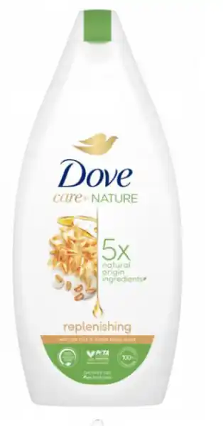 Dove Care By Nature Replenishing Oat Milk & Maple Syrup scent sprchový gel 400ml Autentický