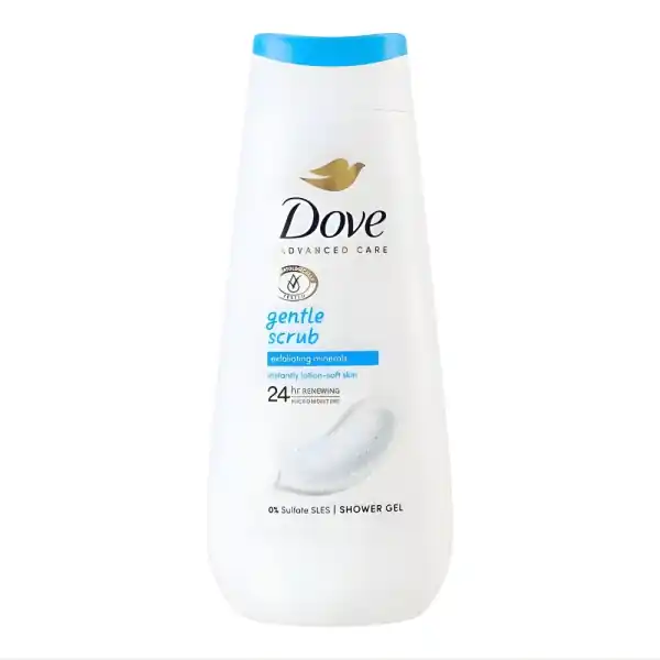 Dove Gentle Scrub sprchový gel 225ml Výprodej