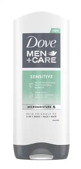 Jen Po Omezenou Doba Dove Men+ Care Sensitive sprchový gel 400 ml