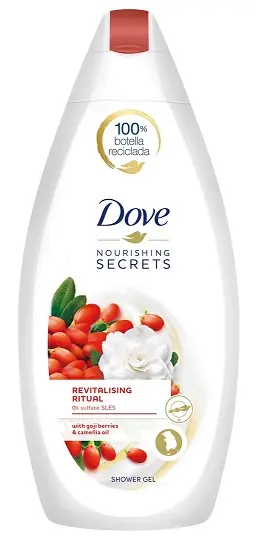 Výprodej Dove Revitalising Ritual Goji a Camelia sprchový gel 400ml