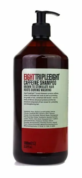 Vrácení Zdarma Eight Triple Eight šampon s kofeinem pro všechny typy vlasů s pumpičkou 1l