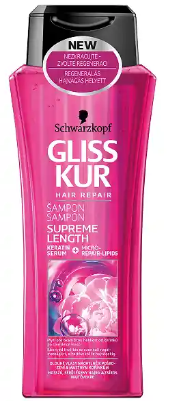 Ověřený Gliss Kur Supreme Length šampon na dlouhé vlasy 400 ml